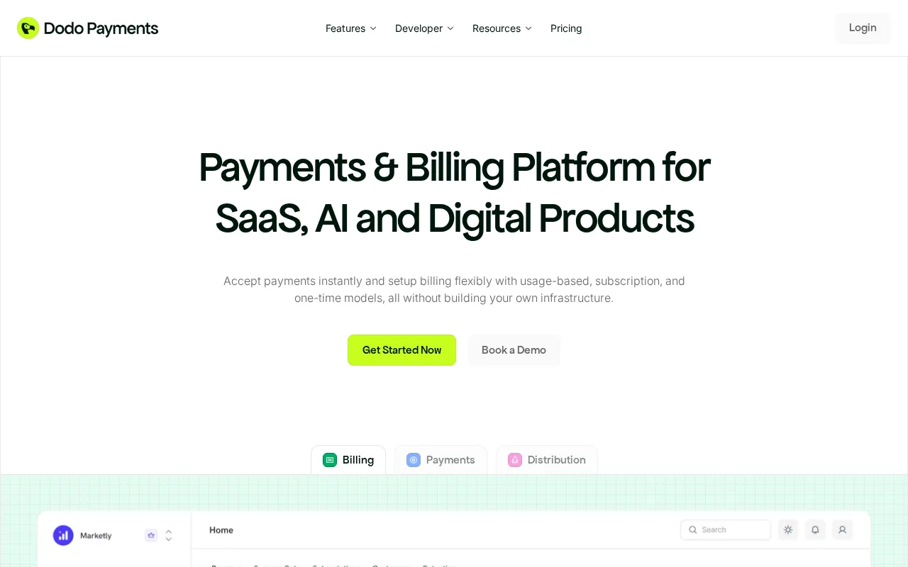 Dodo Payments — preview screenshot