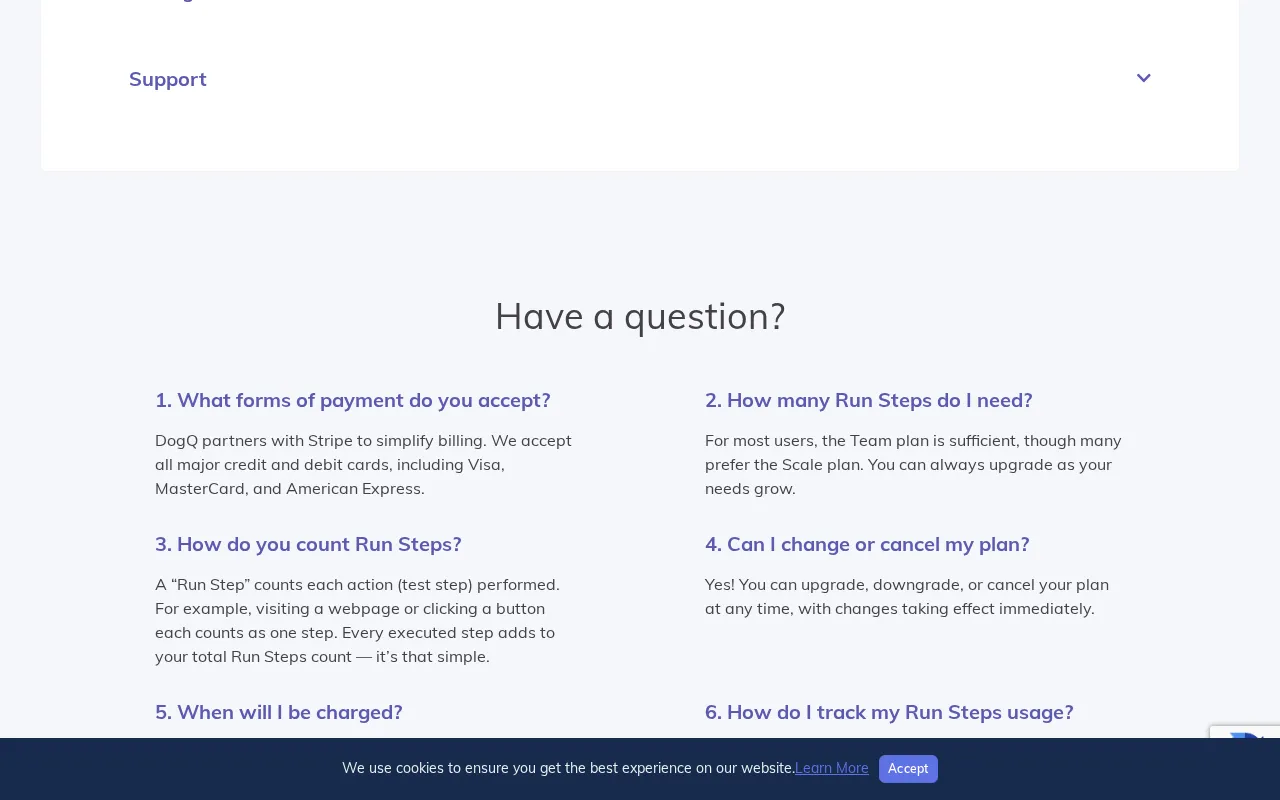 DogQ — pricing page