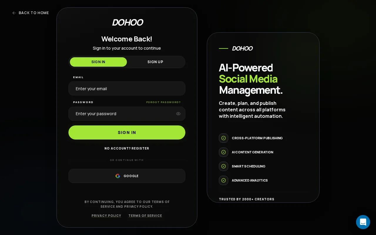 Dohoo — preview screenshot