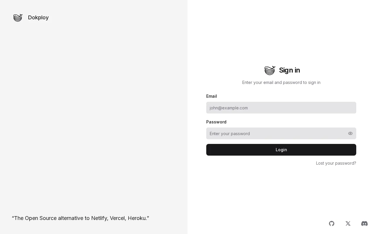 Dokploy — preview screenshot