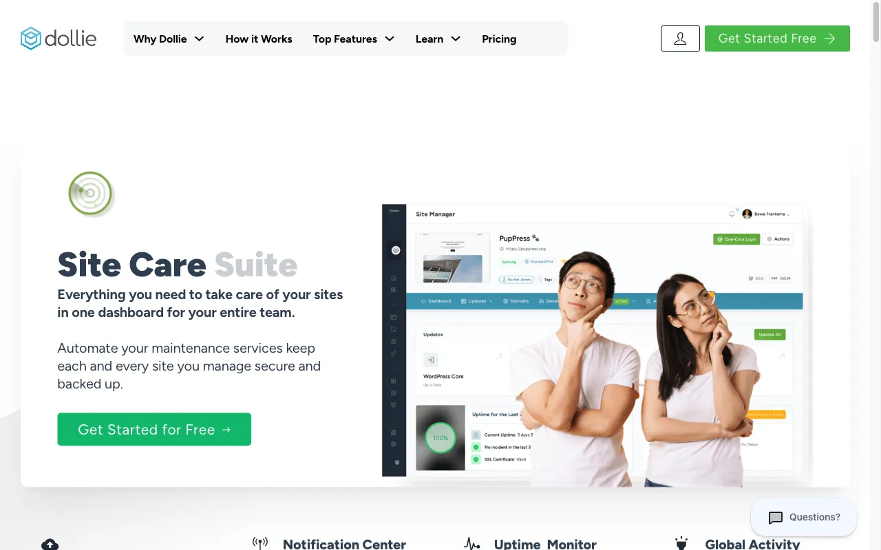 Dollie — pricing page