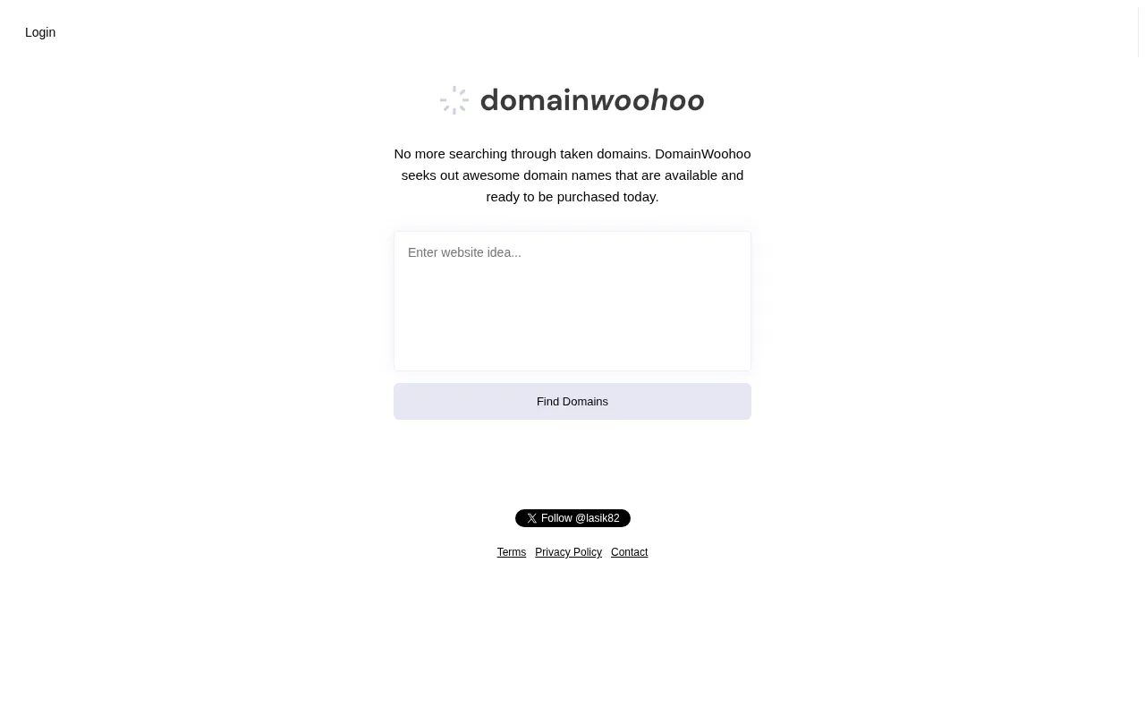DomainWoohoo — preview screenshot