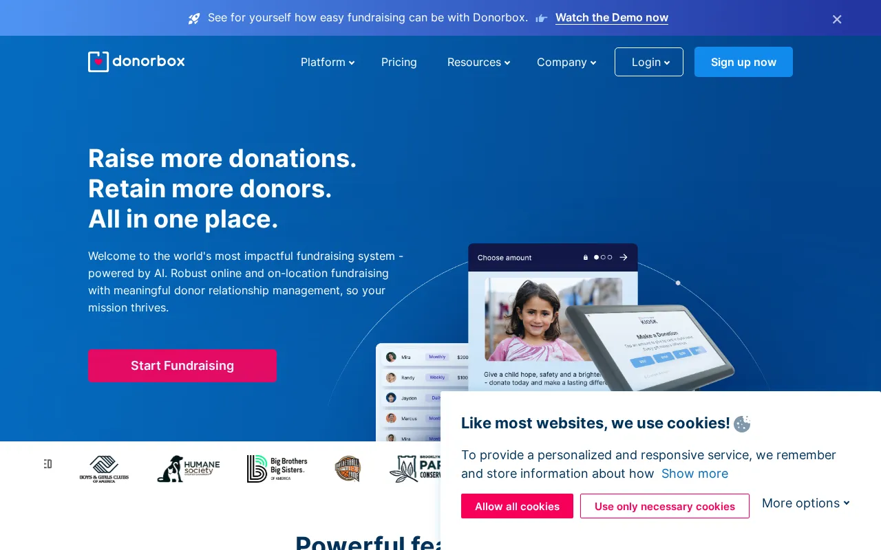Donorbox — preview screenshot