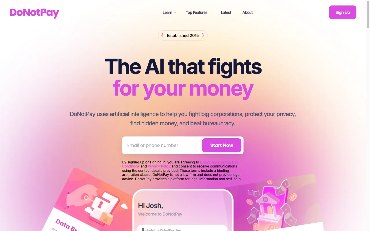 DoNotPay — preview screenshot