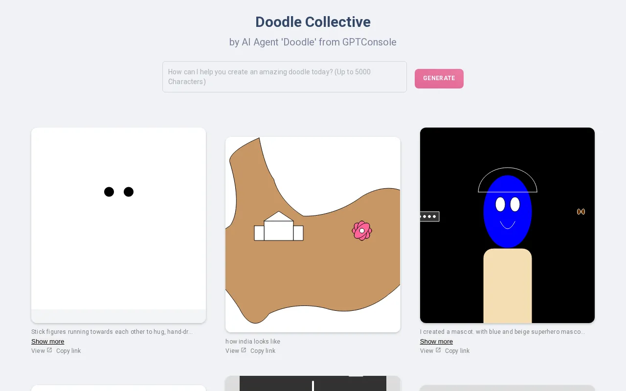 Doodles by GPTConsole — preview screenshot