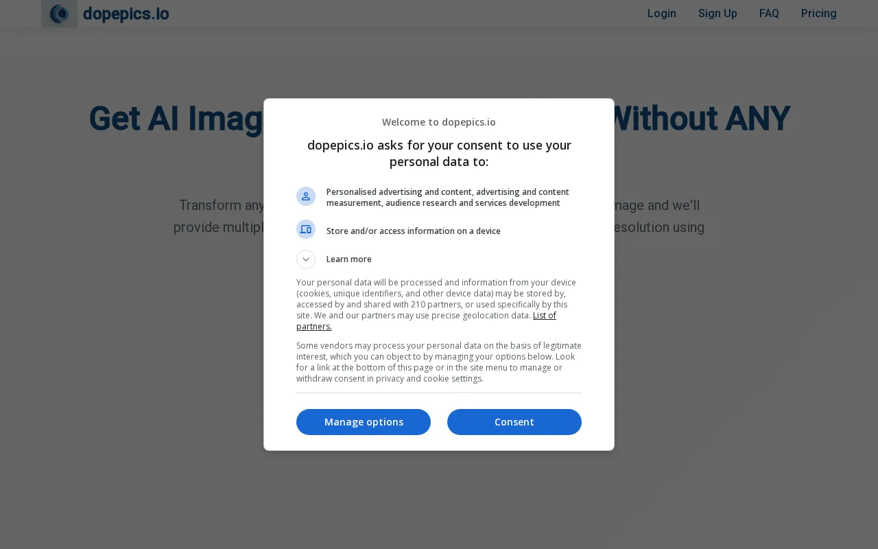 dopepics.io — preview screenshot