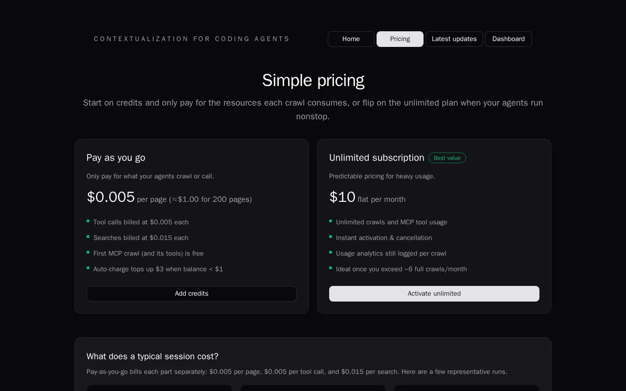 doQment — pricing page