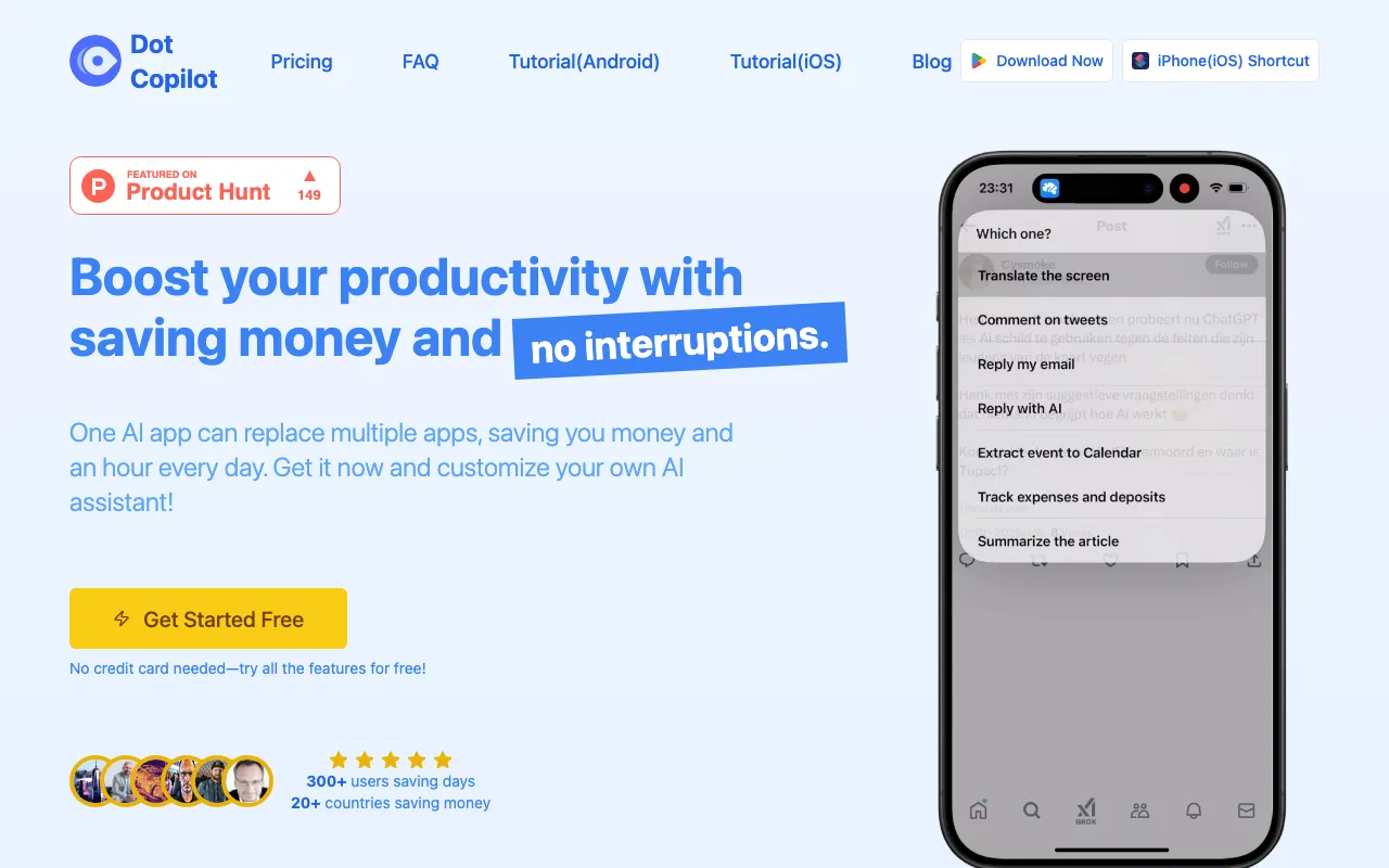 Dot Copilot — preview screenshot