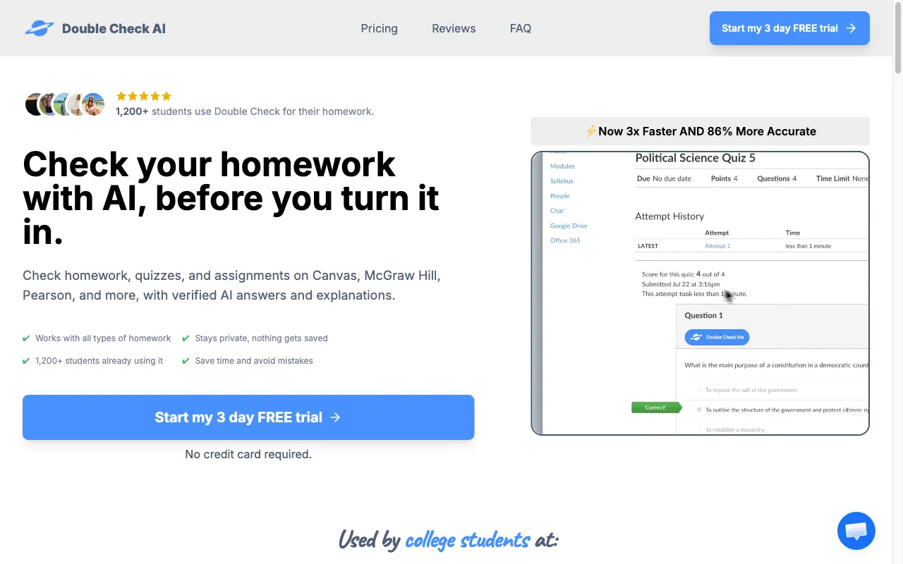 Double Check AI — preview screenshot