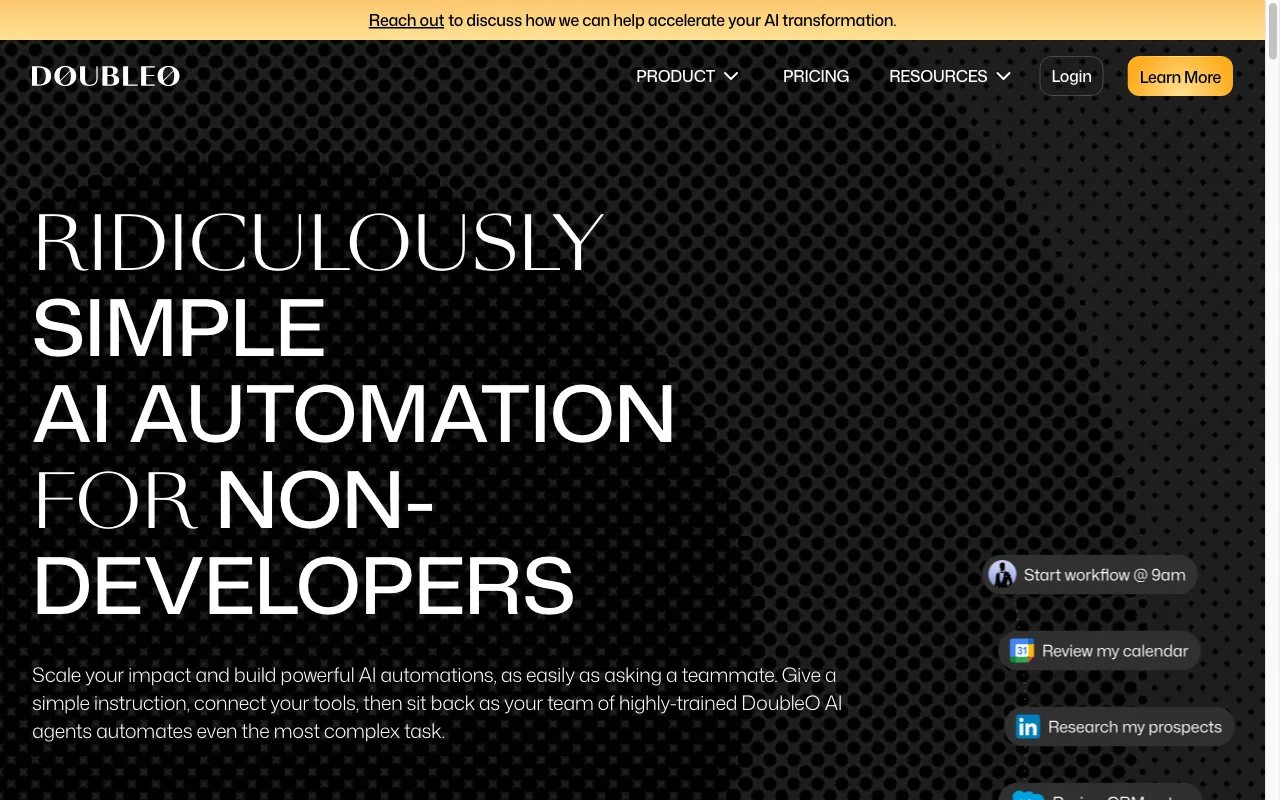 DoubleO.ai — preview screenshot