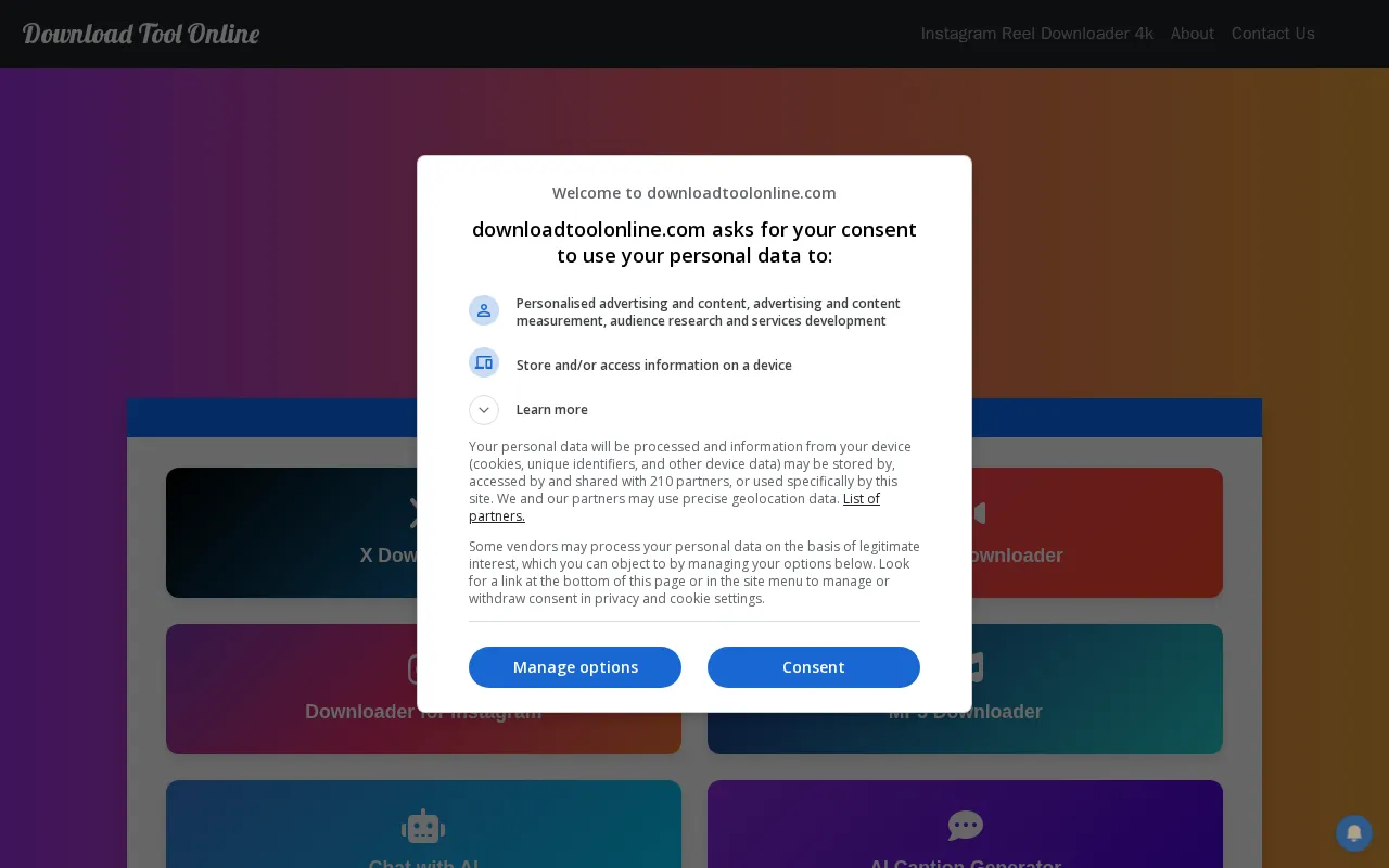 downloadtoolonline.com — preview screenshot