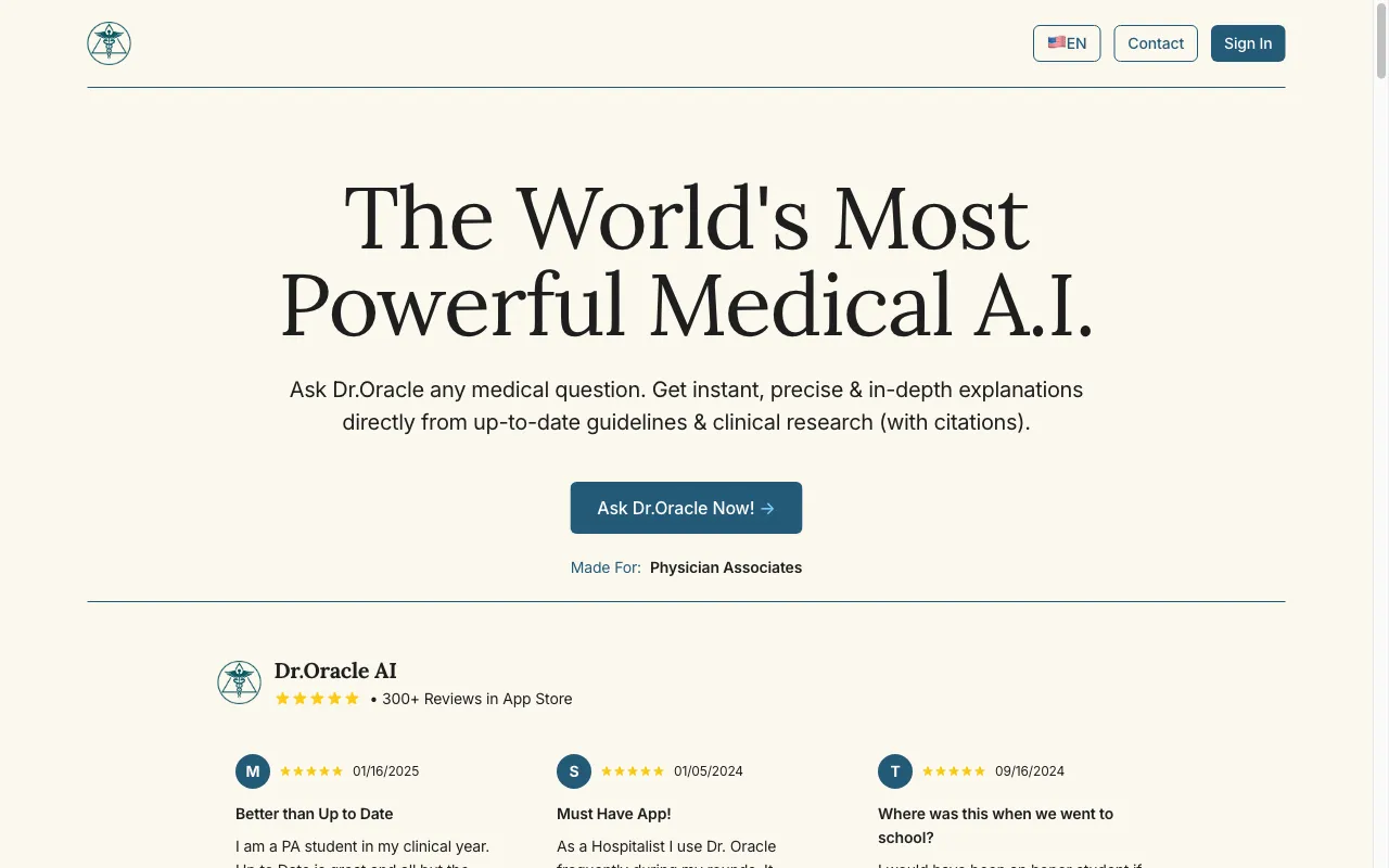 Dr.Oracle — preview screenshot