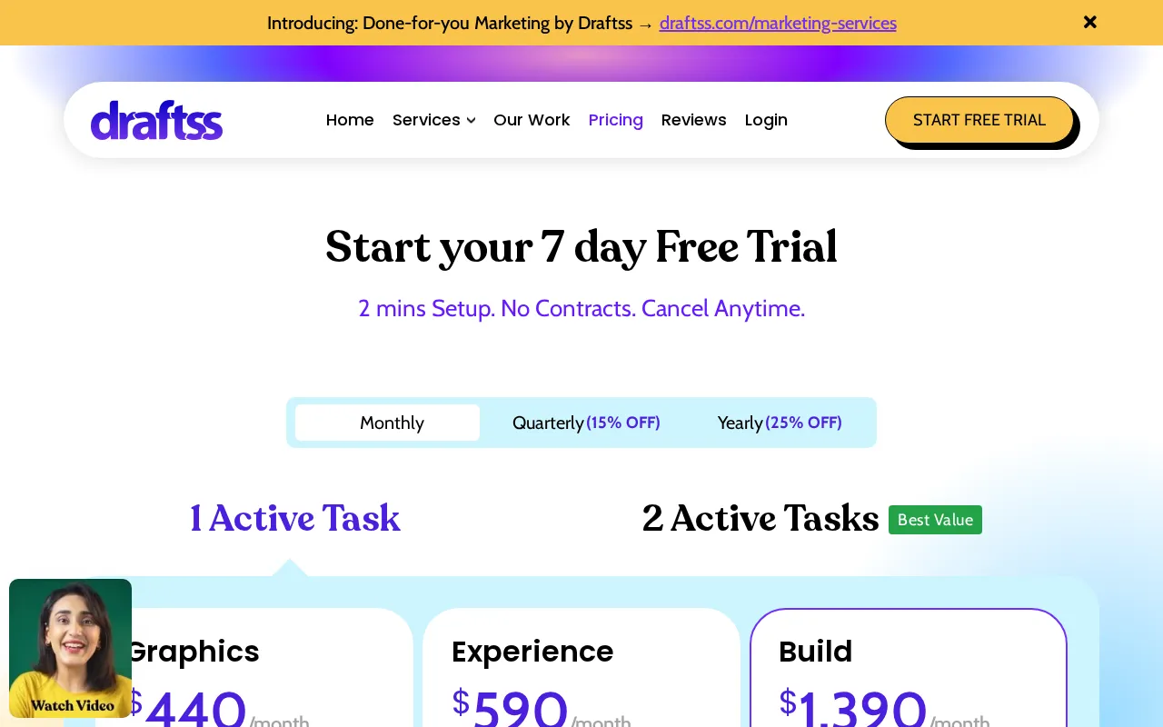 Draftss — pricing page