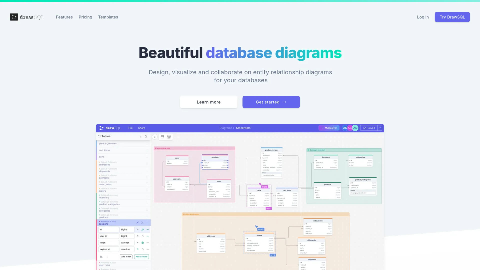 DrawSQL — preview screenshot