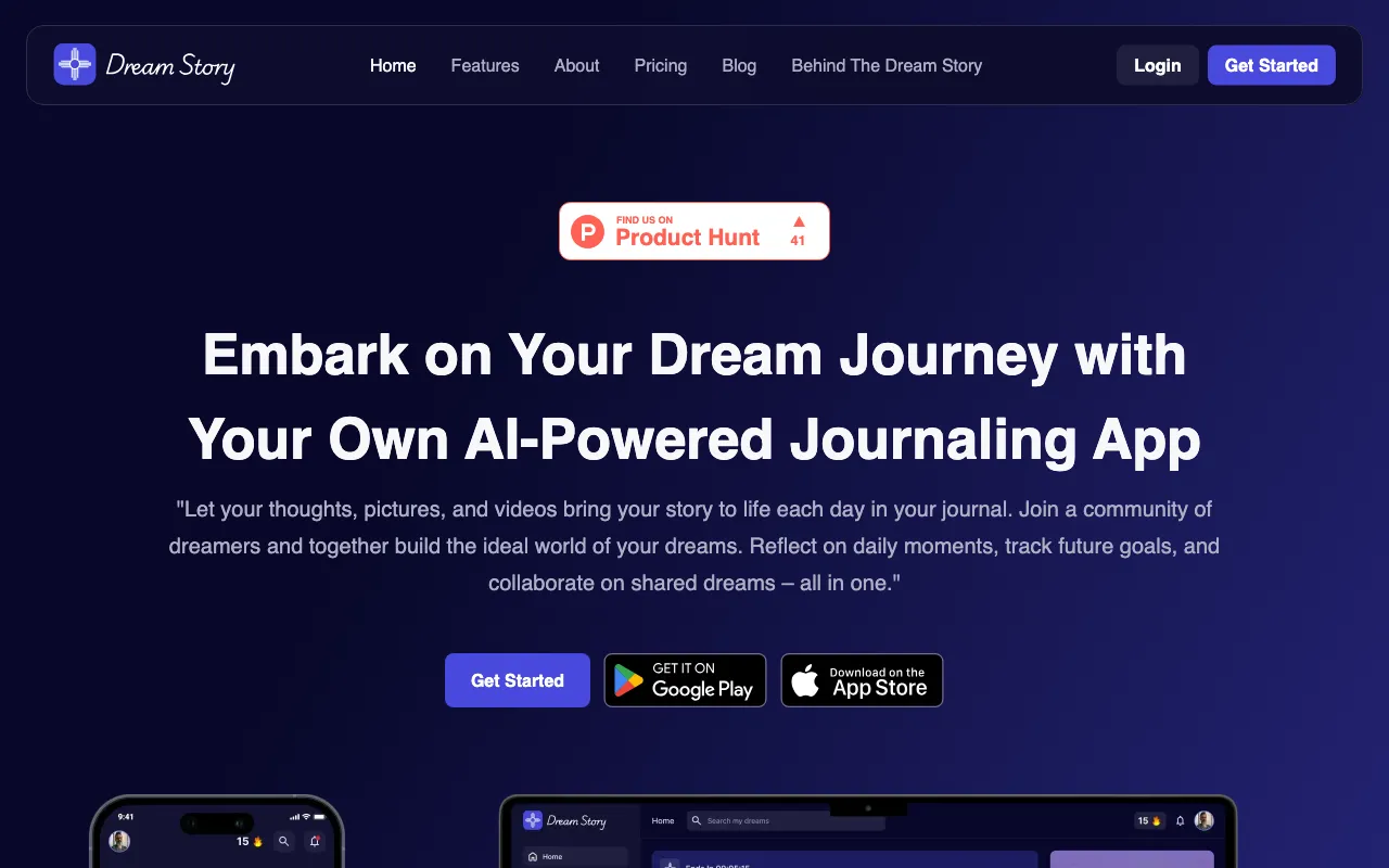 DreamStory — preview screenshot
