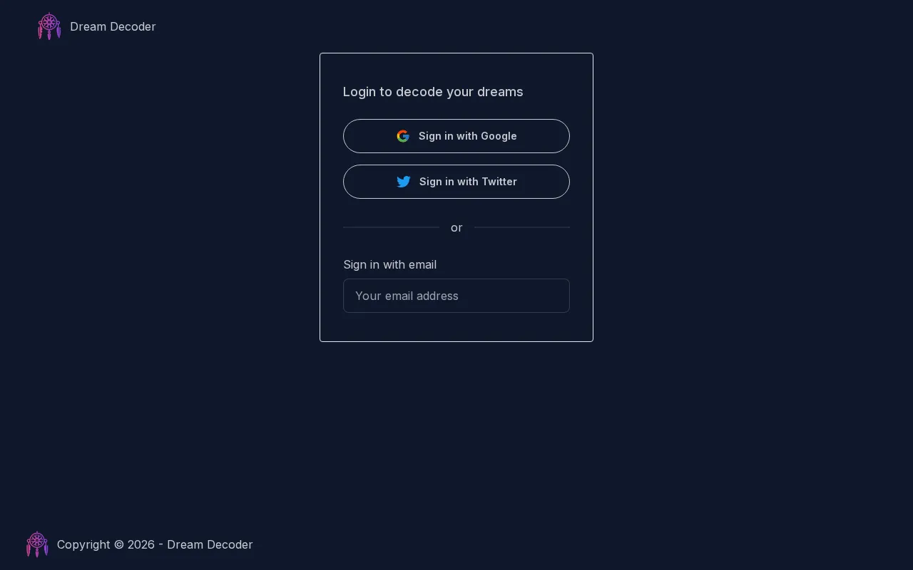 dreamdecoder.me — preview screenshot