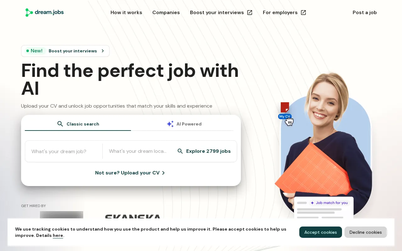 Dreamjobs — preview screenshot