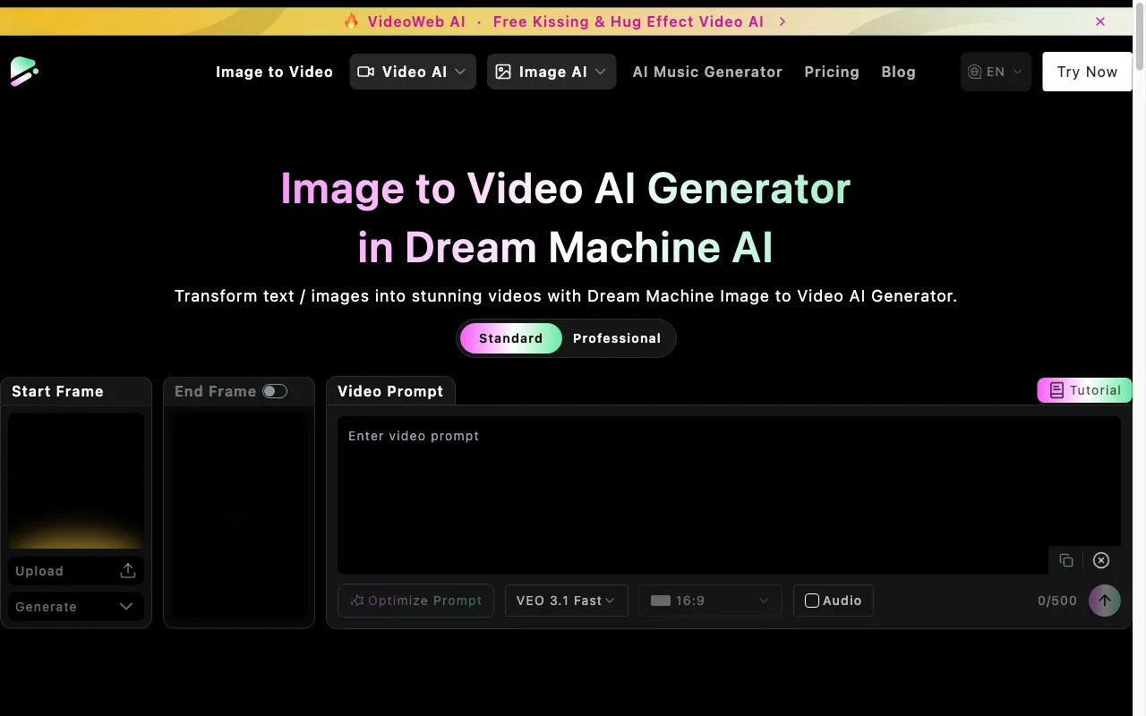 Dream Machine AI — preview screenshot