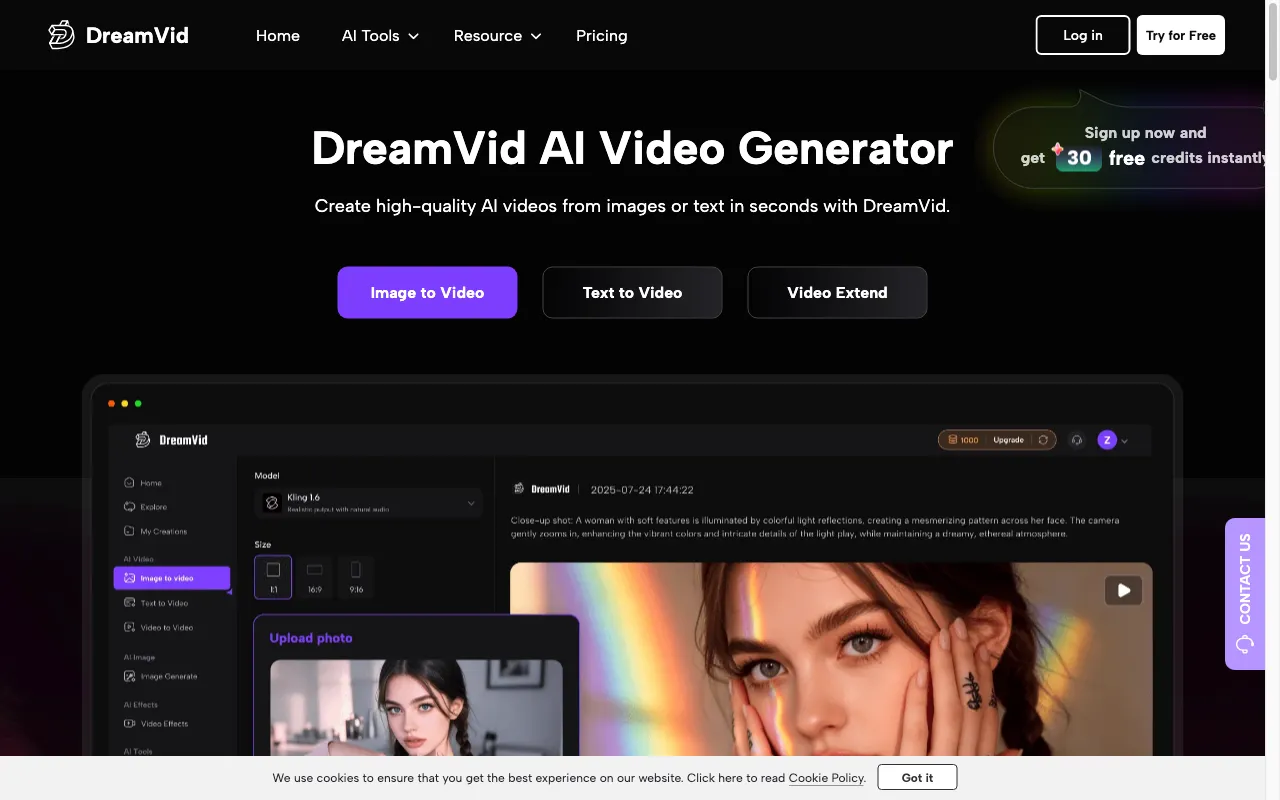 DreamVid — preview screenshot