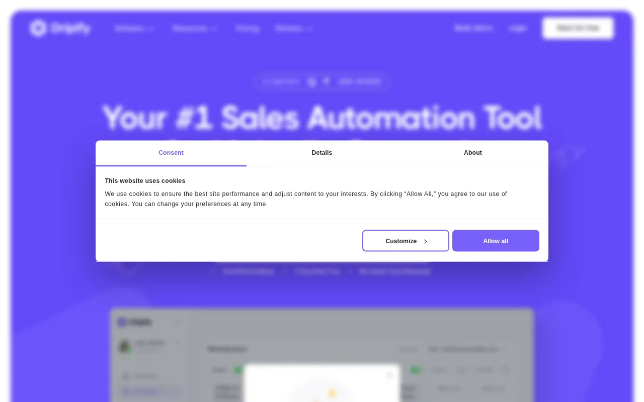Dripify — preview screenshot