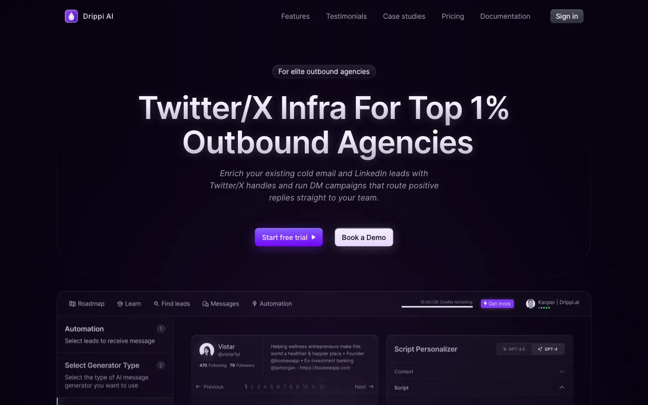Drippi.ai — preview screenshot