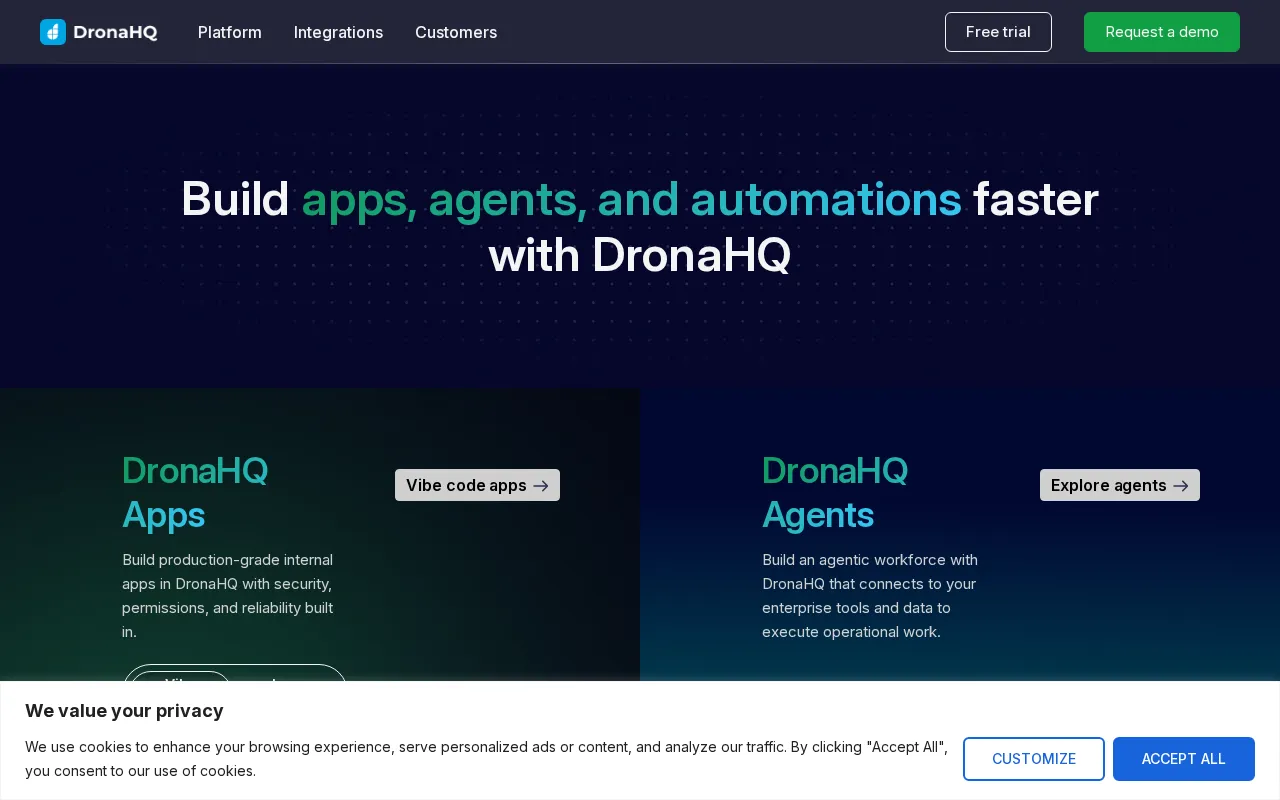 DronaHQ — preview screenshot