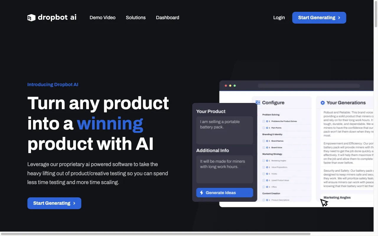 DropbotAI — preview screenshot