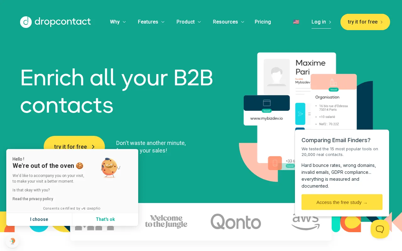Dropcontact — preview screenshot