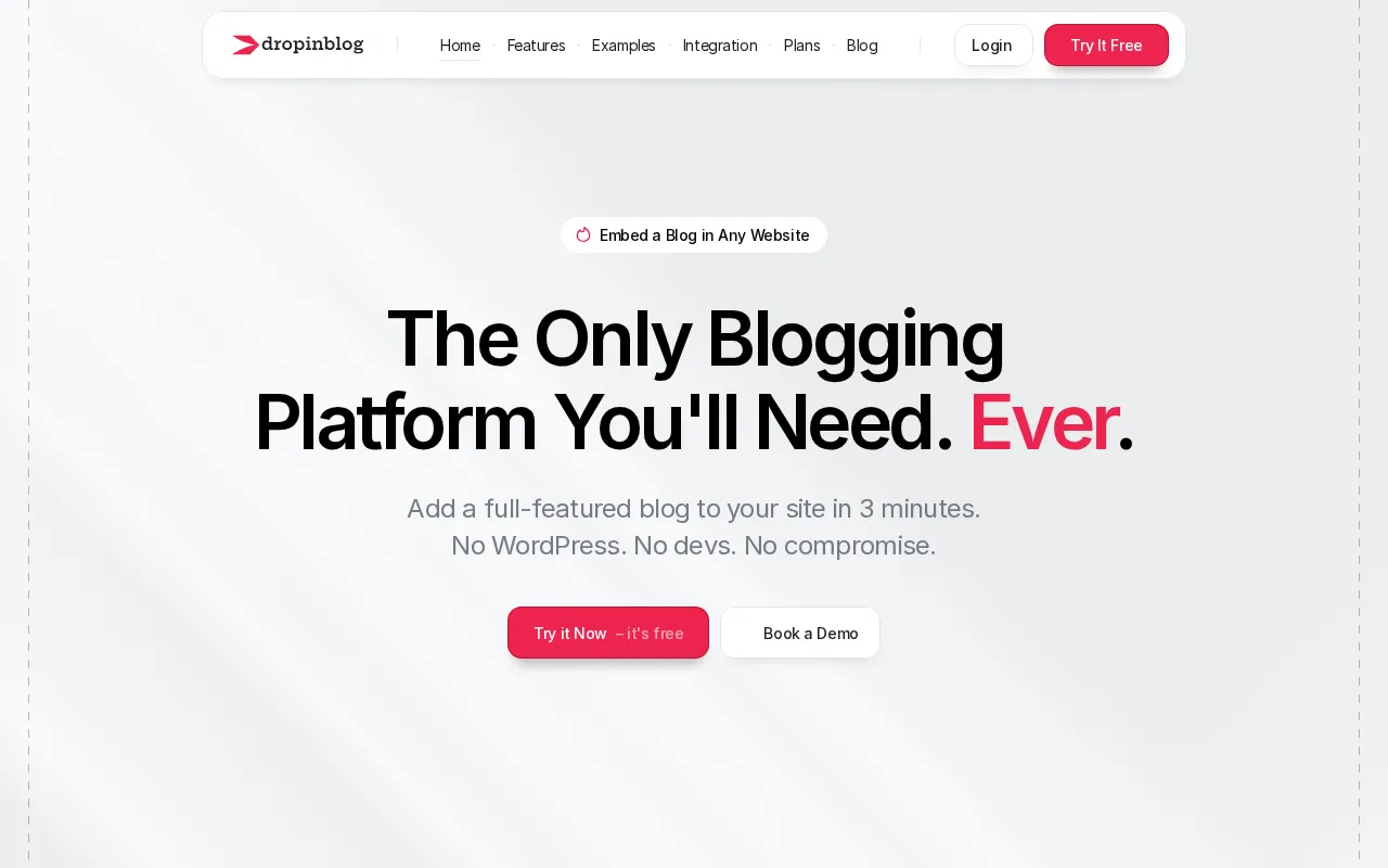 Dropinblog — preview screenshot
