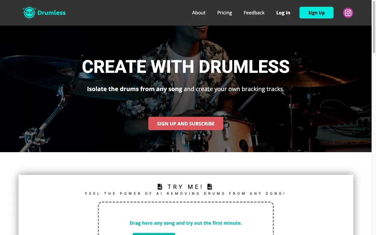 Drumless — preview screenshot