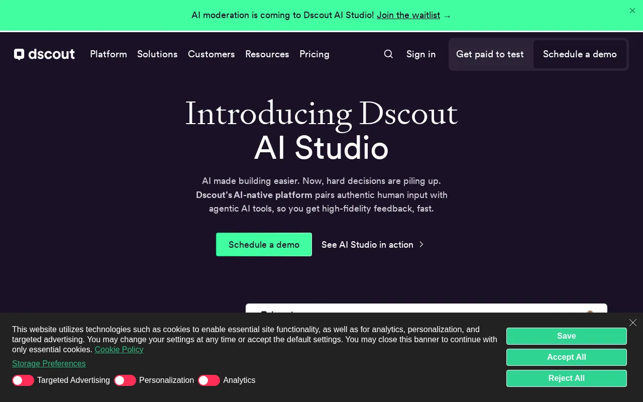 Dscout — preview screenshot