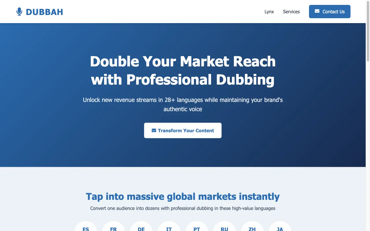 Dubbah.co — preview screenshot