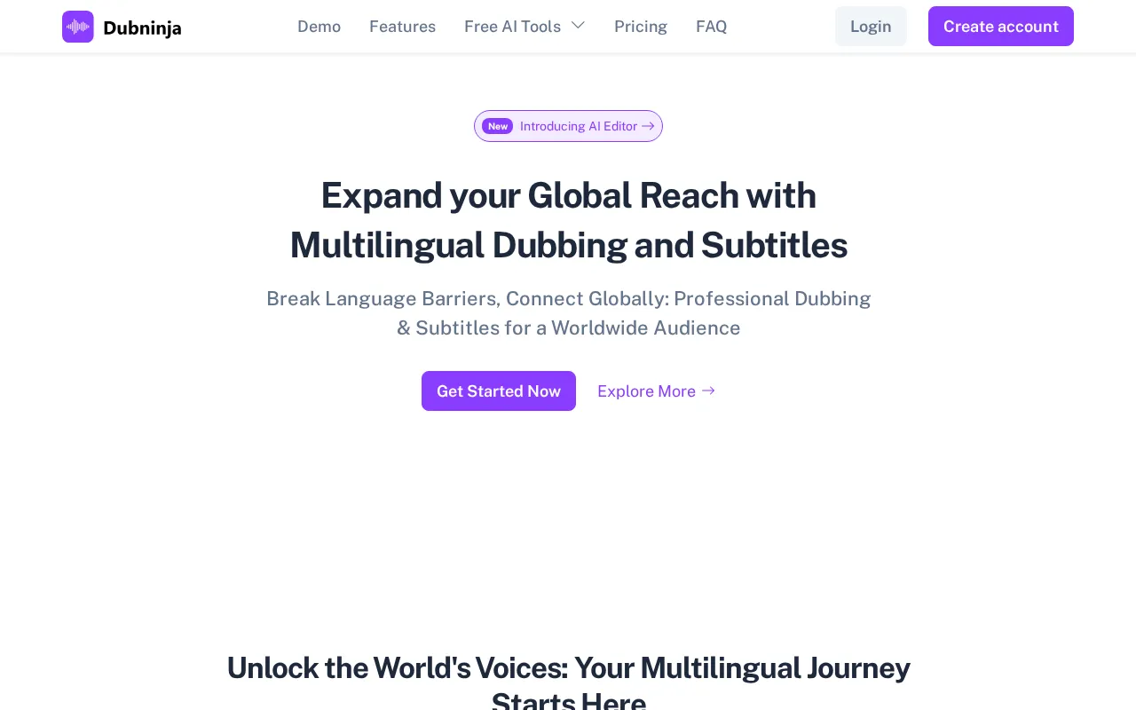 DubNinja — preview screenshot