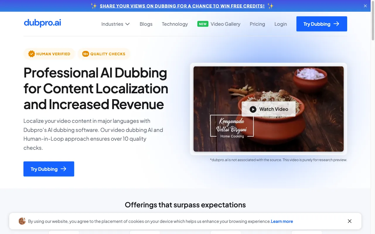 Dubpro.ai — preview screenshot