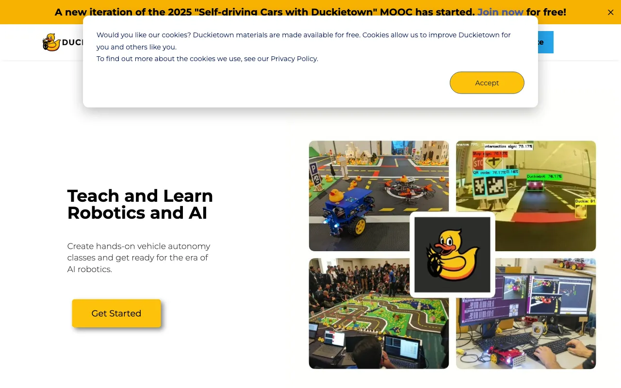 Duckietown - Learning robotics and AI like the professionals — preview screenshot