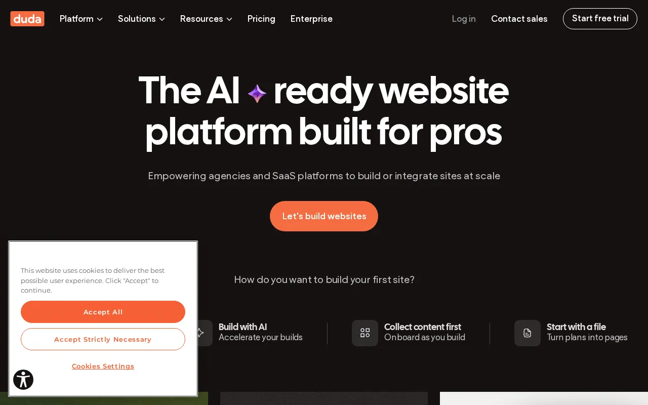 Duda — preview screenshot