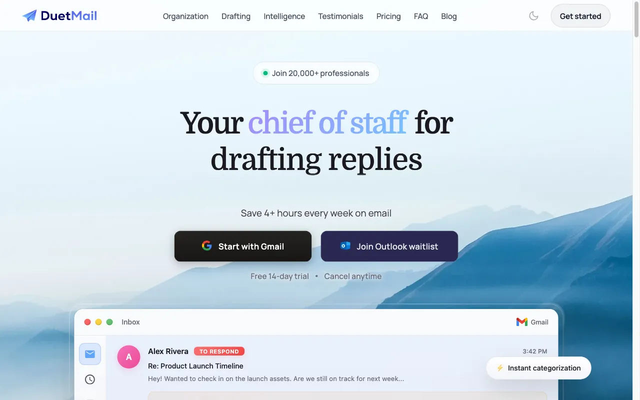 Duet Mail — preview screenshot