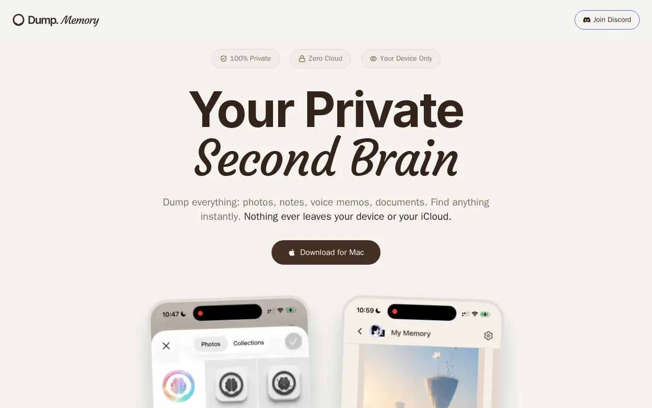 Dump Memory — preview screenshot