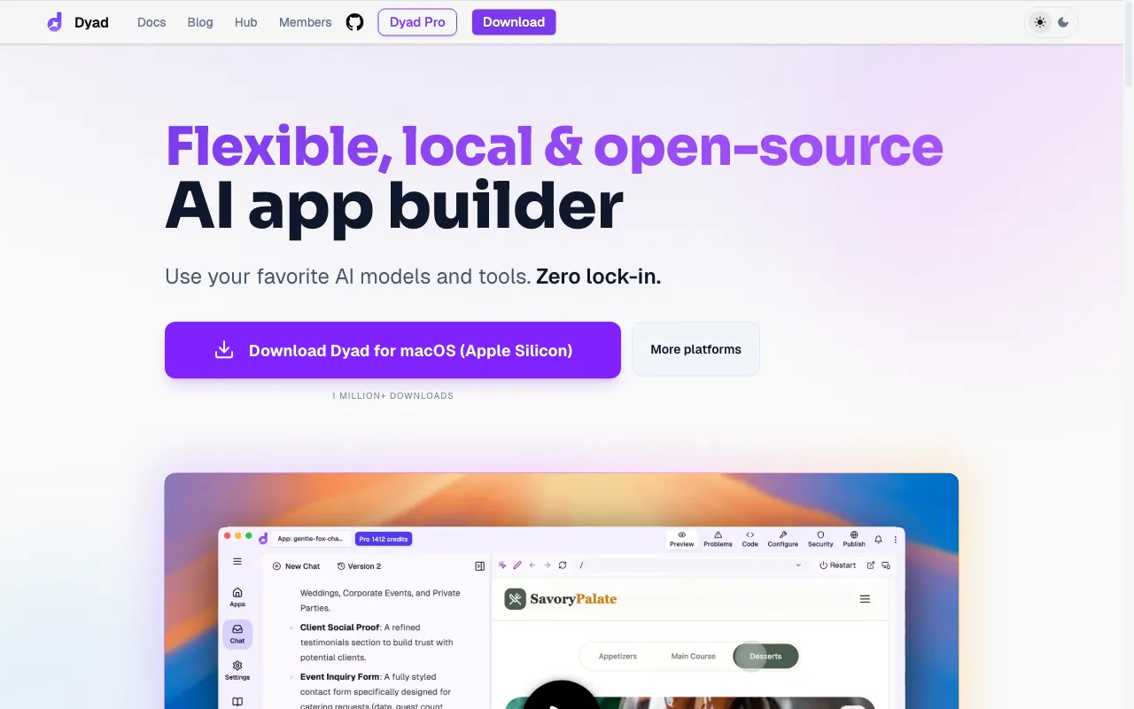 Dyad — preview screenshot