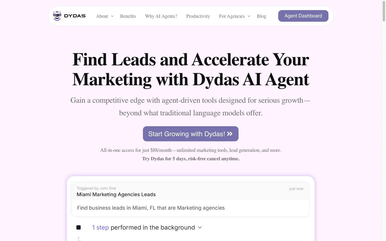 Dydas — preview screenshot
