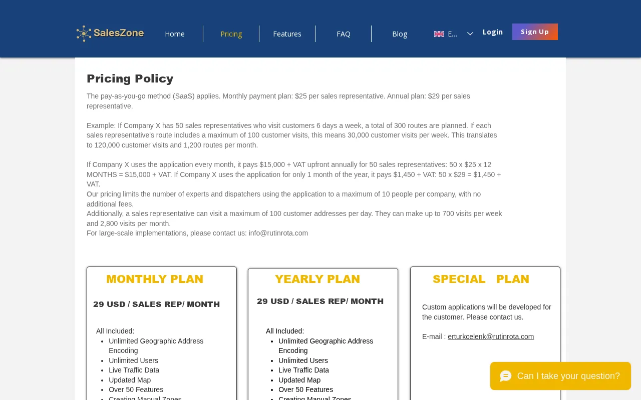 DynaRoute — pricing page