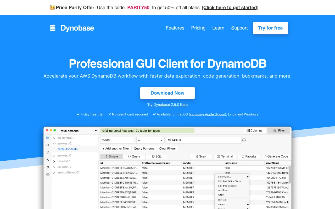 Dynobase — preview screenshot