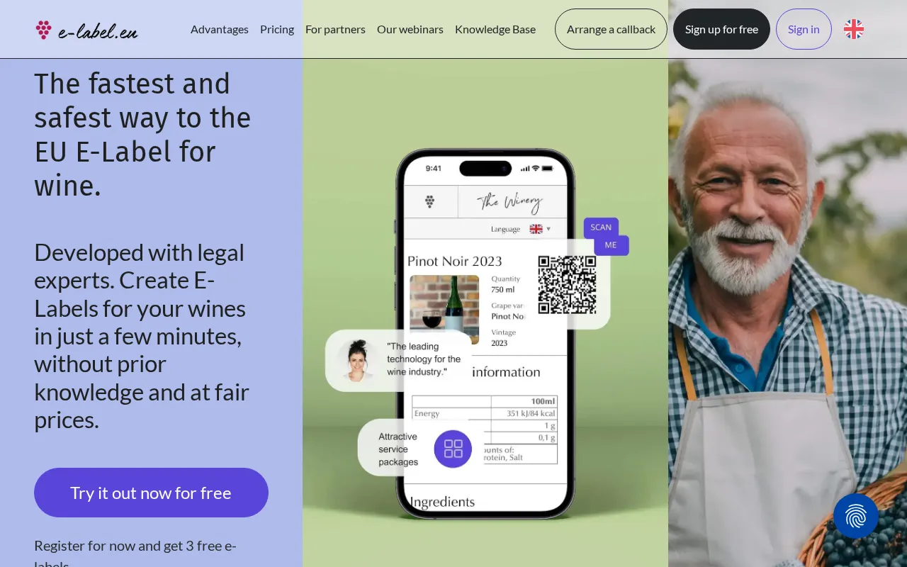 e-label.eu — preview screenshot
