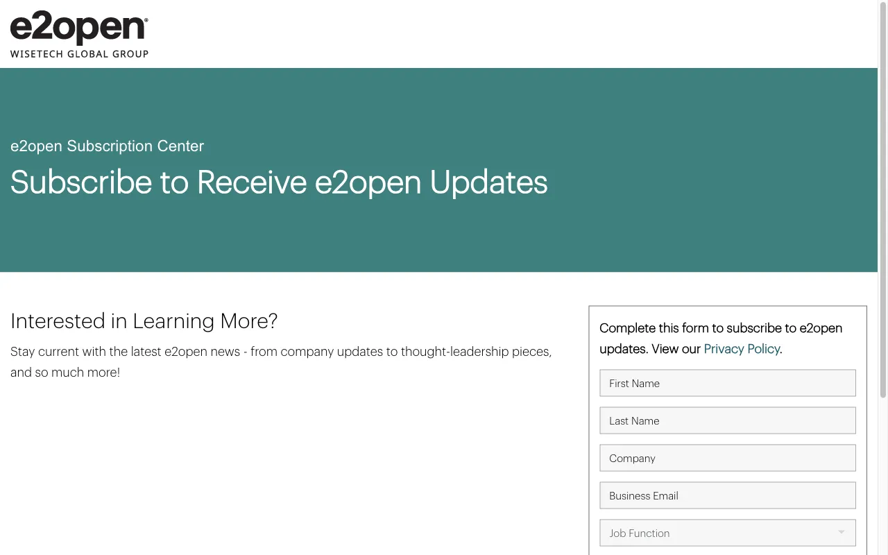 E2open — pricing page