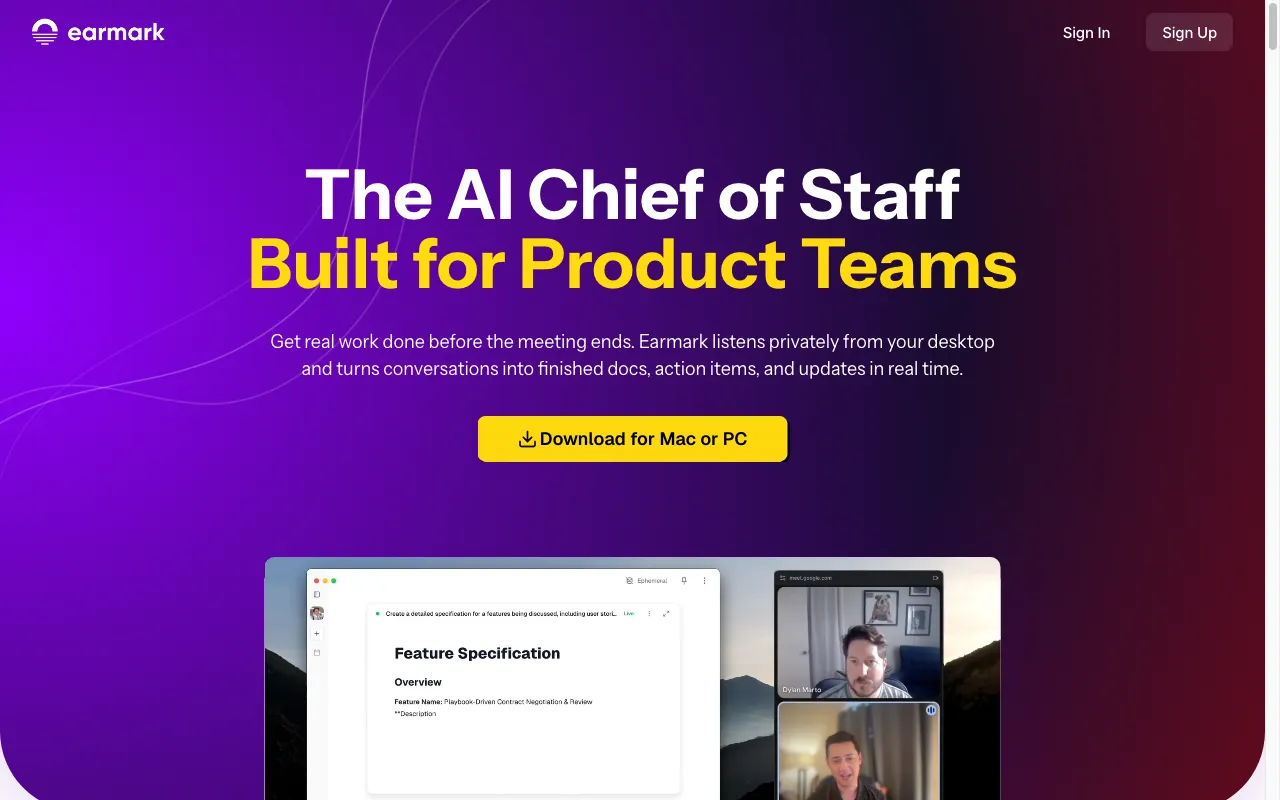 Earmark — preview screenshot
