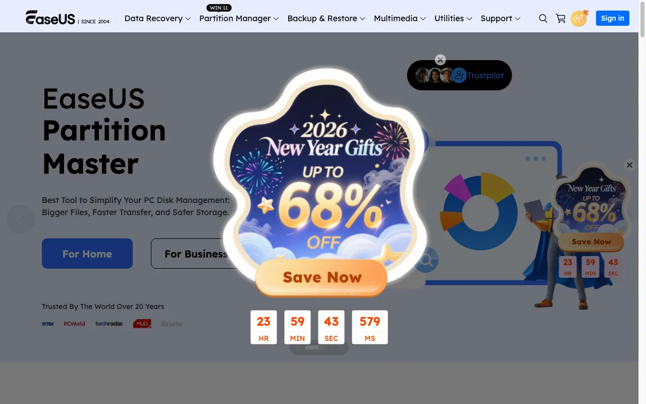 EaseUS Software — preview screenshot
