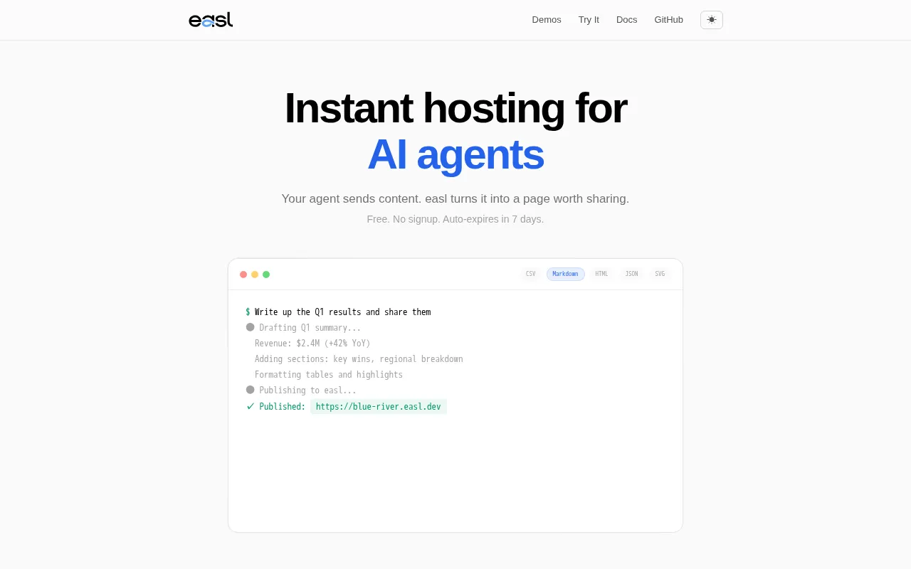 easl — preview screenshot