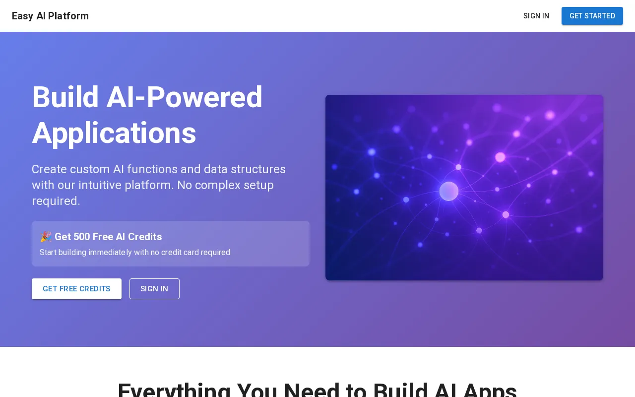 Easy AI Platform — preview screenshot