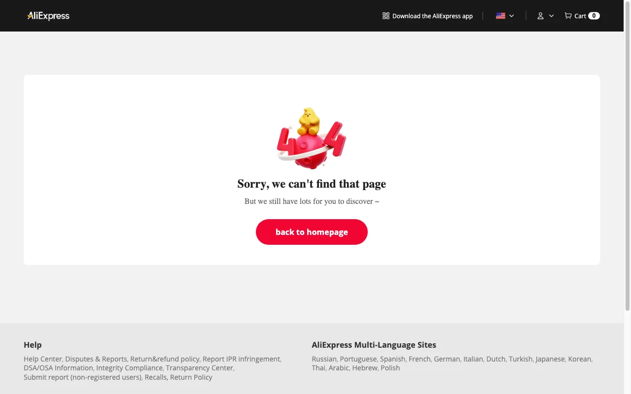 AliExpress — preview screenshot