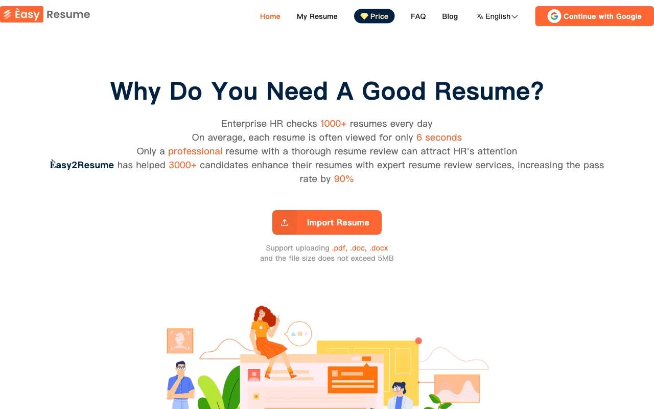 Easy2Resume — preview screenshot